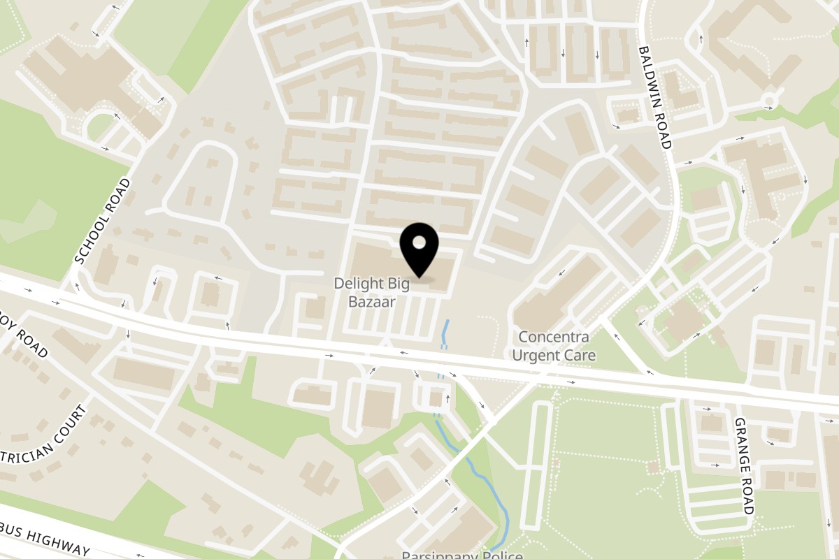 Map showing the location of Anthony Francos Pizza - Parsippany on 1442 US-46 in Parsippany